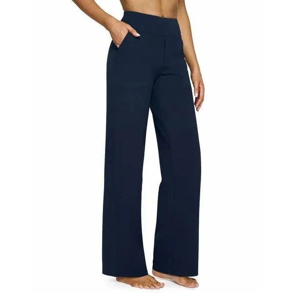 💘Women's High-Waist Wide Leg Pants – Business Casual Yoga Dress Pants with Pockets